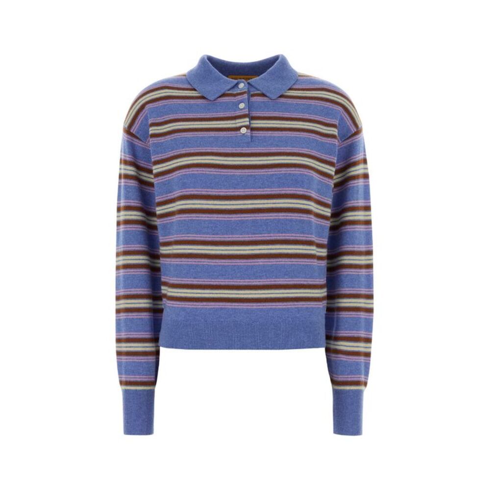 Guest In Residence Women Embroidered Cashmere Collegiate Polo Shirt